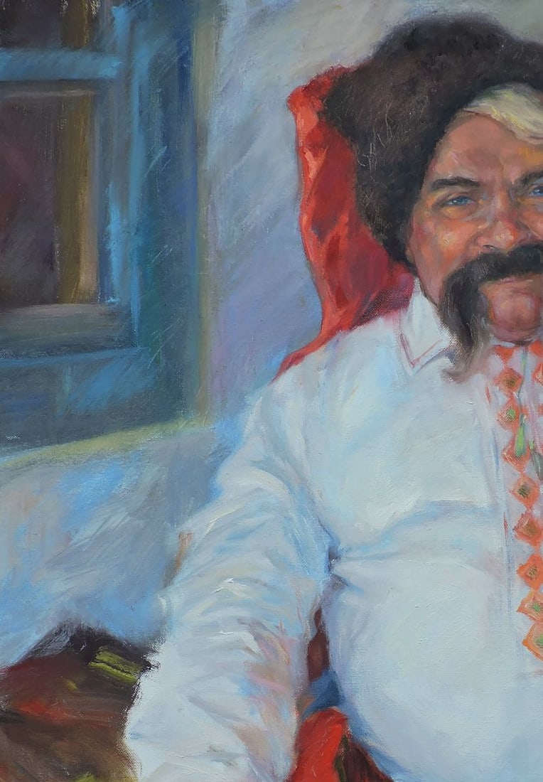 Oil painting Portrait of a Cossack Oksana Osnach - 4