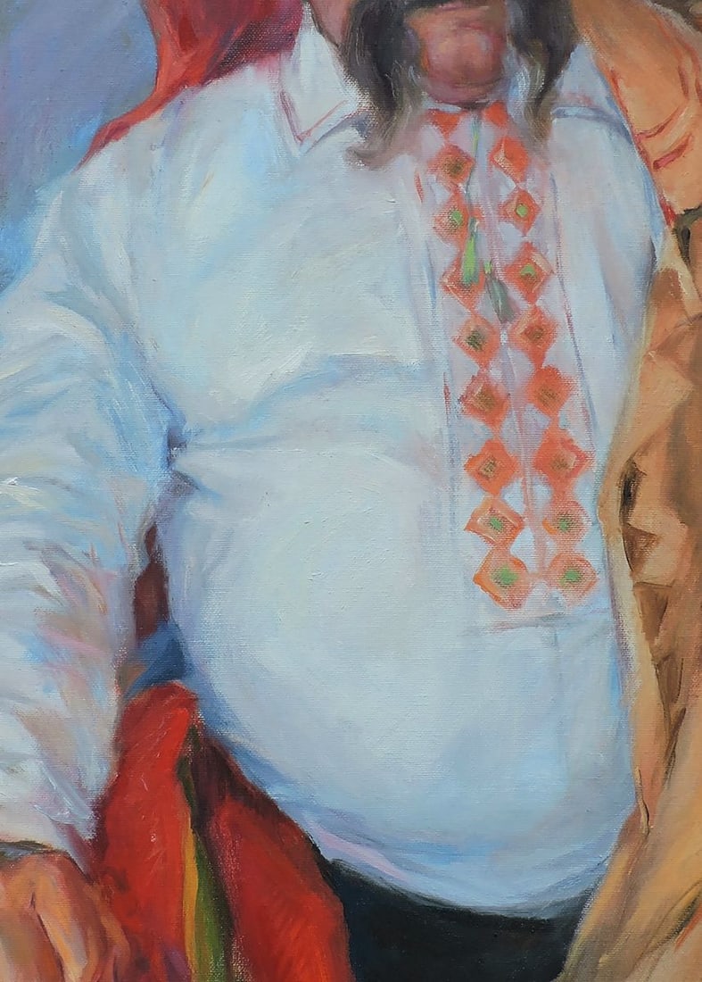Oil painting Portrait of a Cossack Oksana Osnach - 6