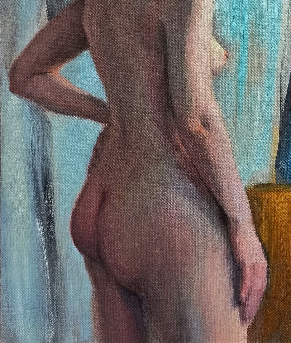 Oil painting Morning portrait of a girl Oksana Osnach - 3