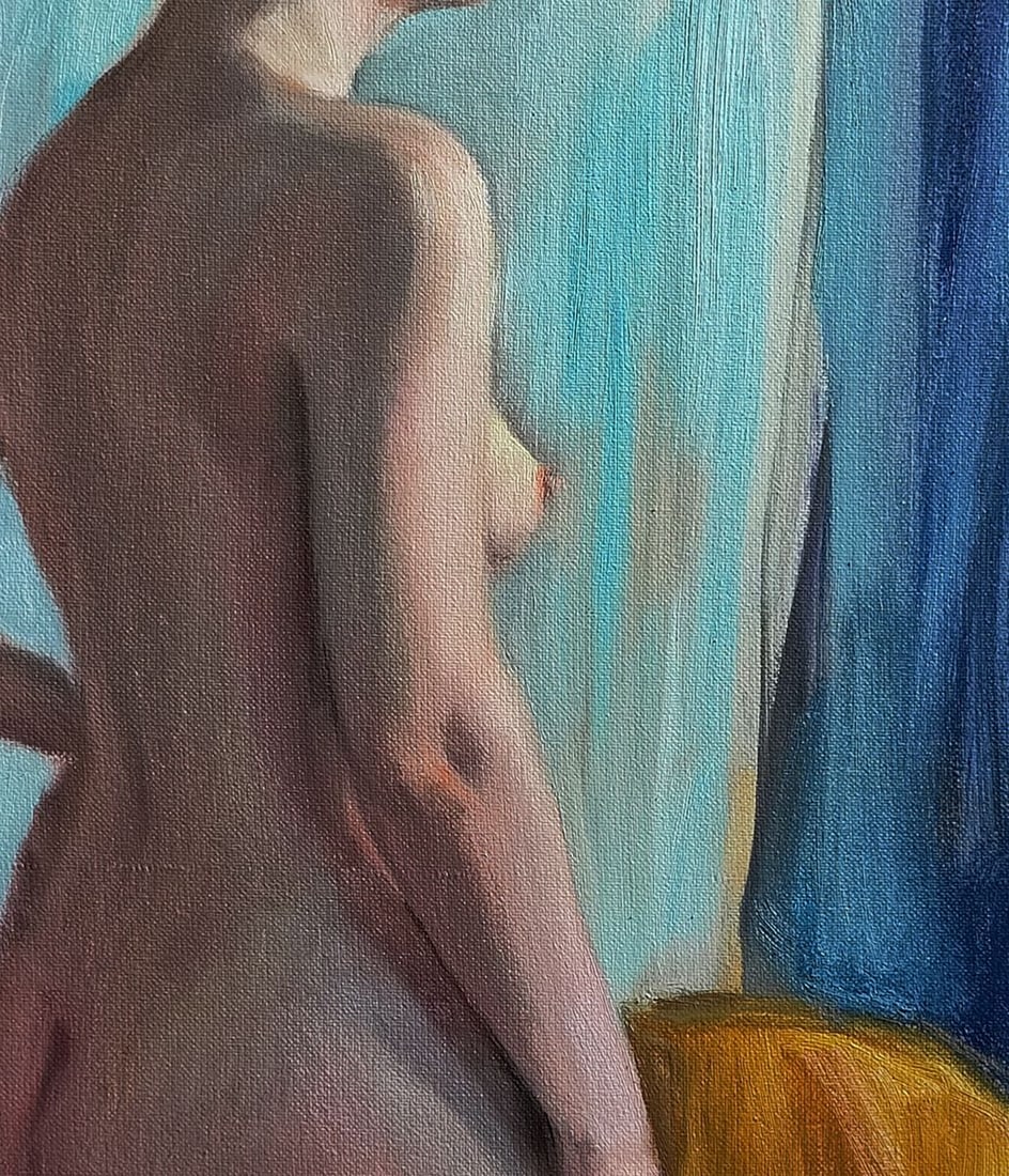 Oil painting Morning portrait of a girl Oksana Osnach - 6