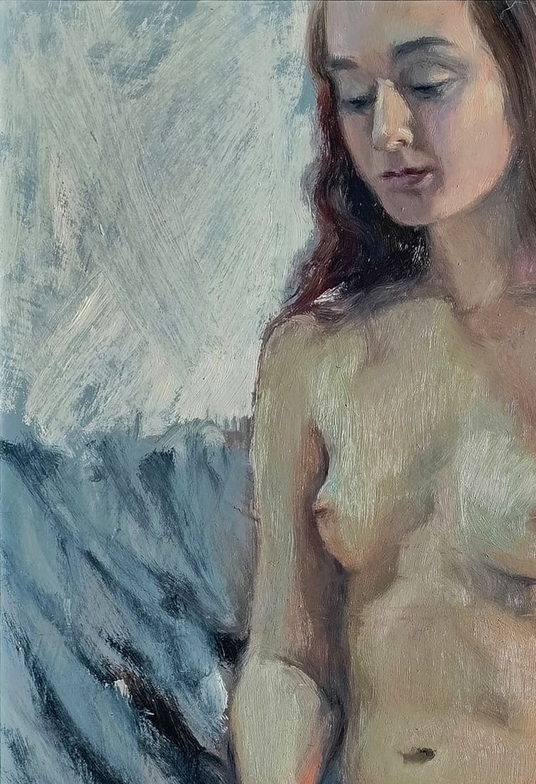 Oil painting Draw wings for a girl Oksana Osnach - 4