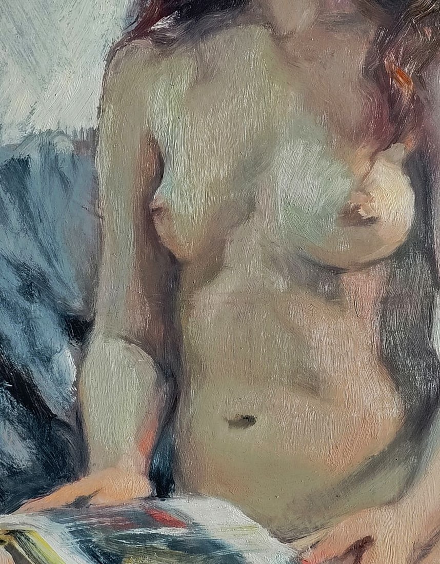 Oil painting Draw wings for a girl Oksana Osnach - 6