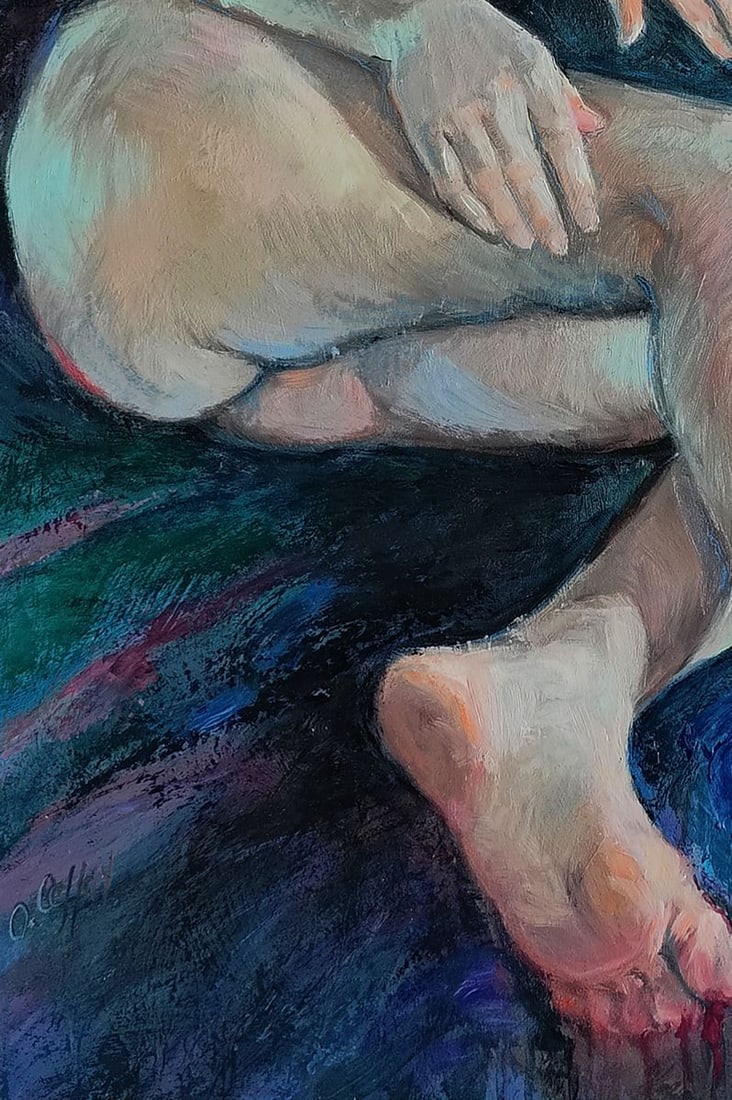 Oil painting The girl is like a mermaid Oksana Osnach - 3