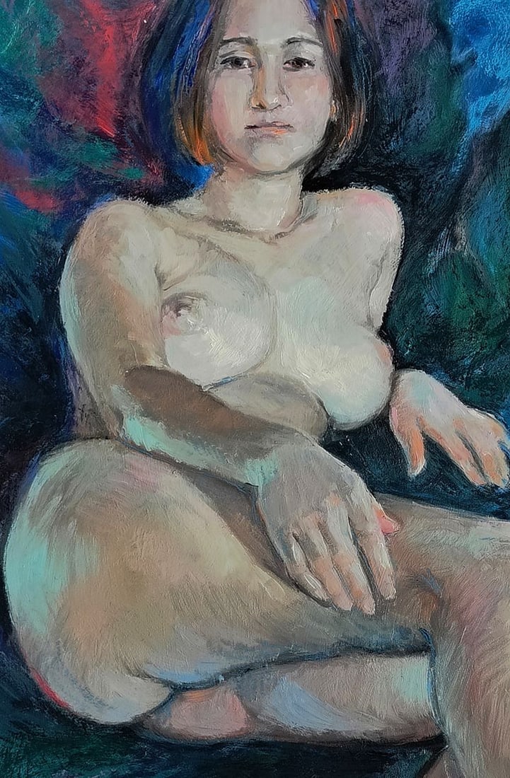 Oil painting The girl is like a mermaid Oksana Osnach - 4