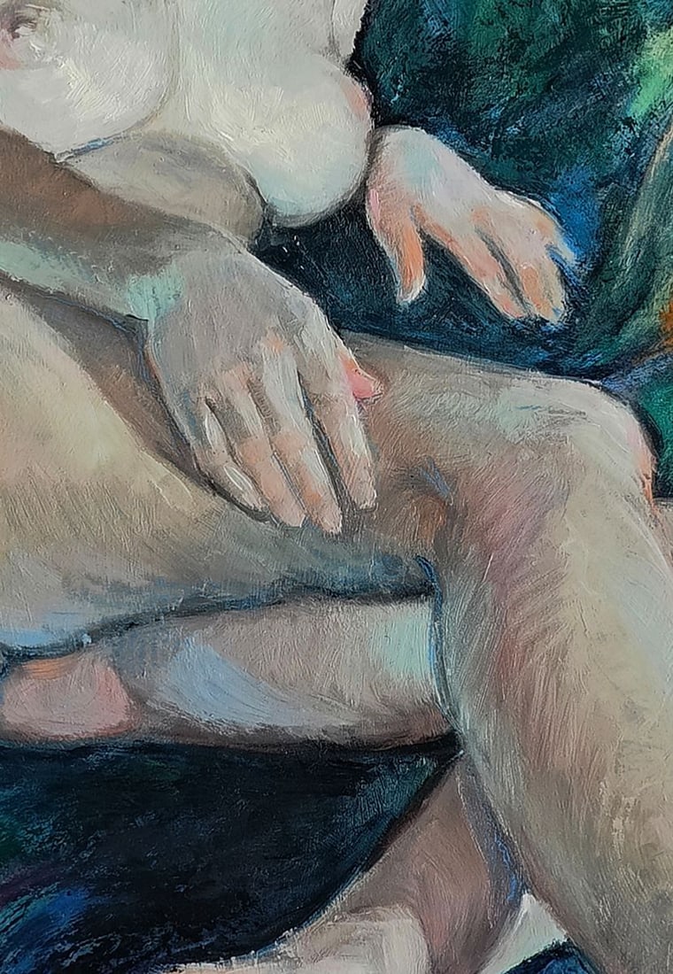 Oil painting The girl is like a mermaid Oksana Osnach - 6