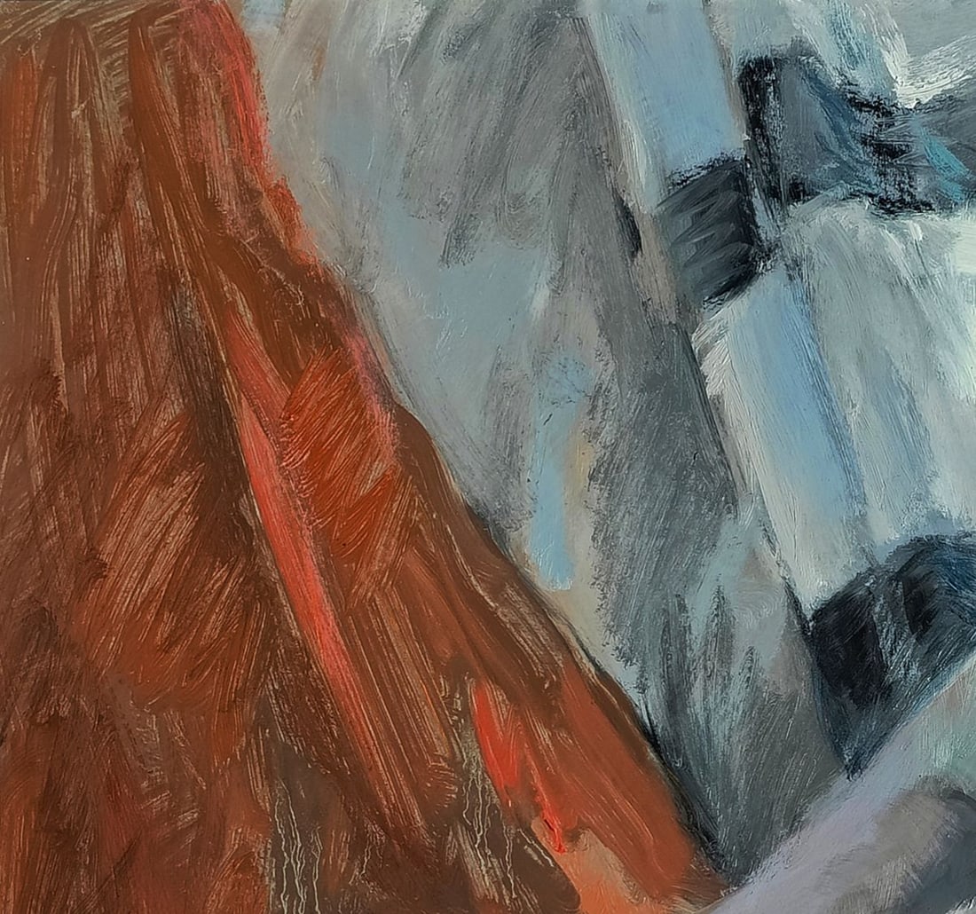 Oil painting Girl with a pensive face Oksana Osnach - 4