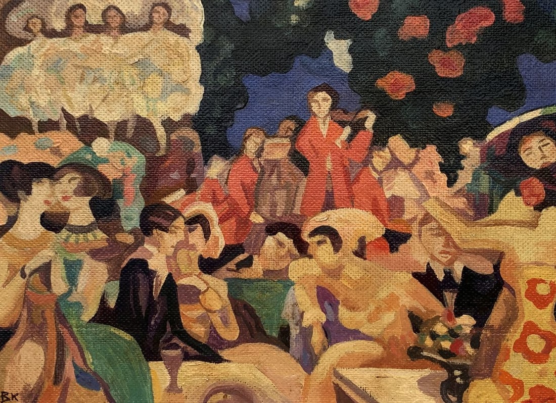 Oil painting The feast of musical colors Unknown artist - 2