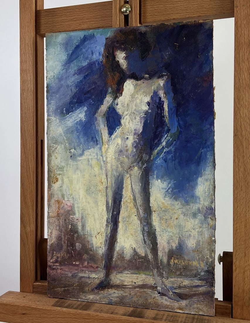 Oil painting Pensive portrait of a girl Vadim Aksenov - 2