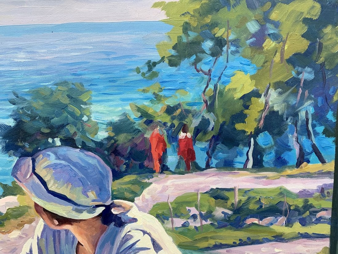 Oil painting On the veranda Unknown artist - 6