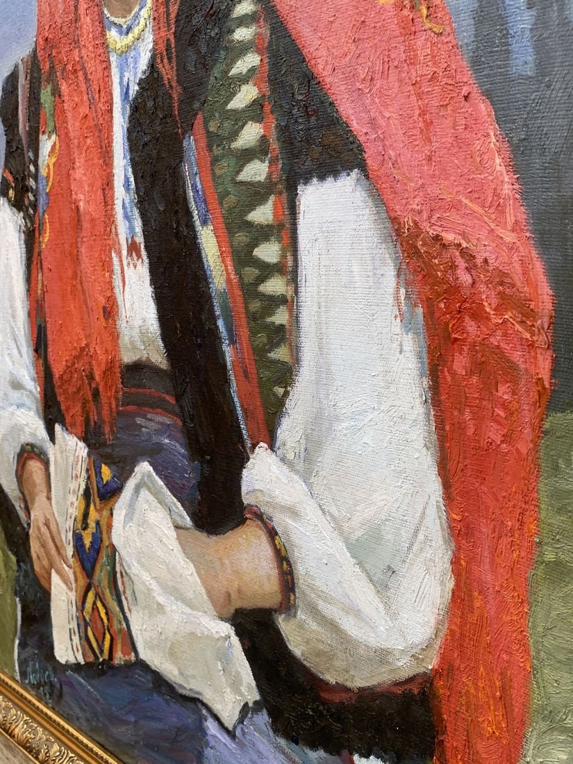 Oil painting Embroiderer Ivan Loboda - 8