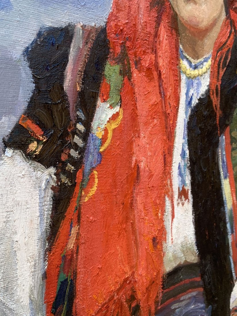 Oil painting Embroiderer Ivan Loboda - 9