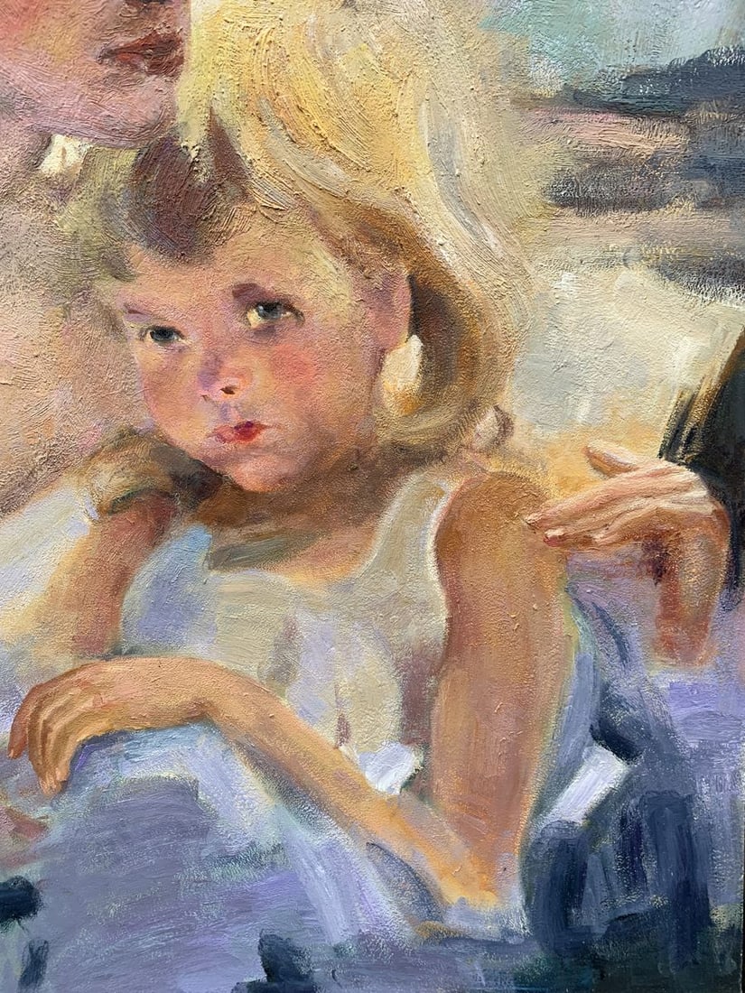 Oil painting Mom and daughter Boris Serdyuk - 4