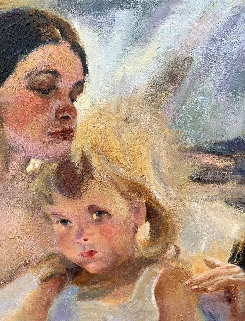 Oil painting Mom and daughter Boris Serdyuk - 5