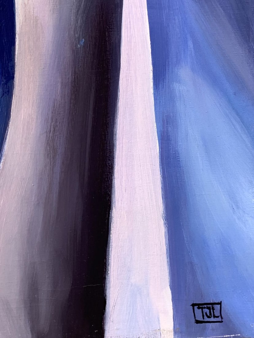 Abstract oil painting Musician (based on paintings by Tamara Lempicka) Victor Konotopsky - 7