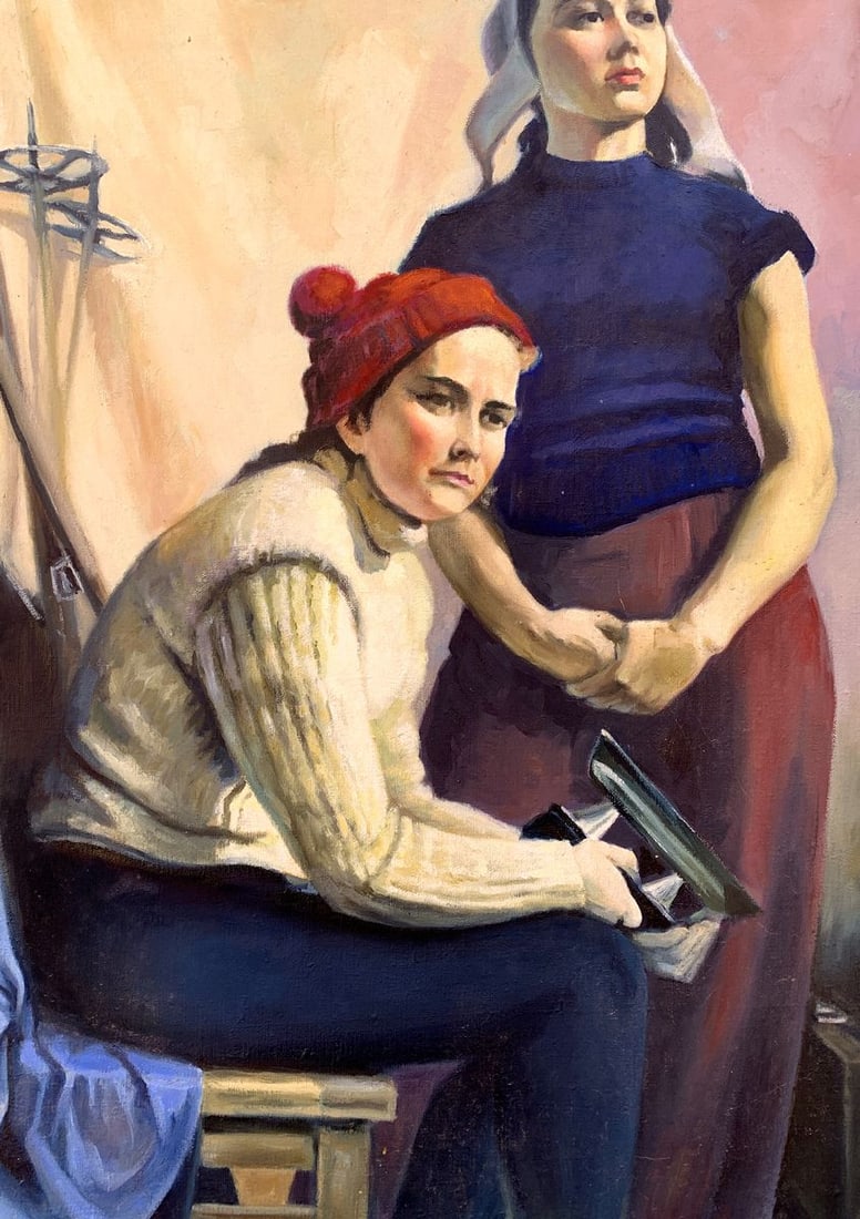 Oil painting Skis and skates Boris Serdyuk - 2