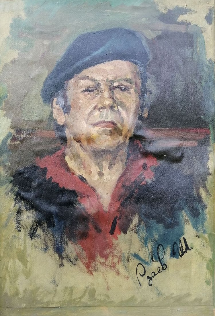 Oil painting Portrait of a man Rzayev Ibragim Sharza oglu - 2
