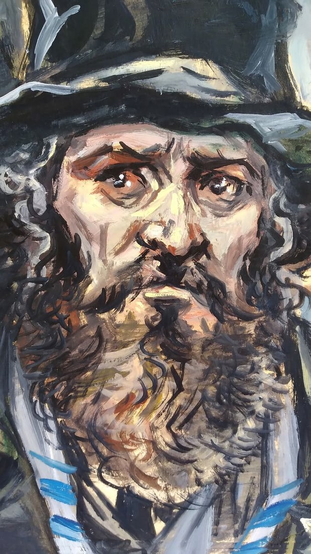 Oil painting Portrait of a Jew Unknown author - 2