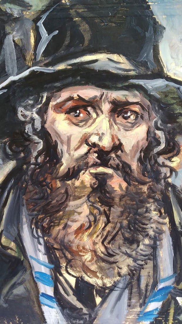 Oil painting Portrait of a Jew Unknown author - 5