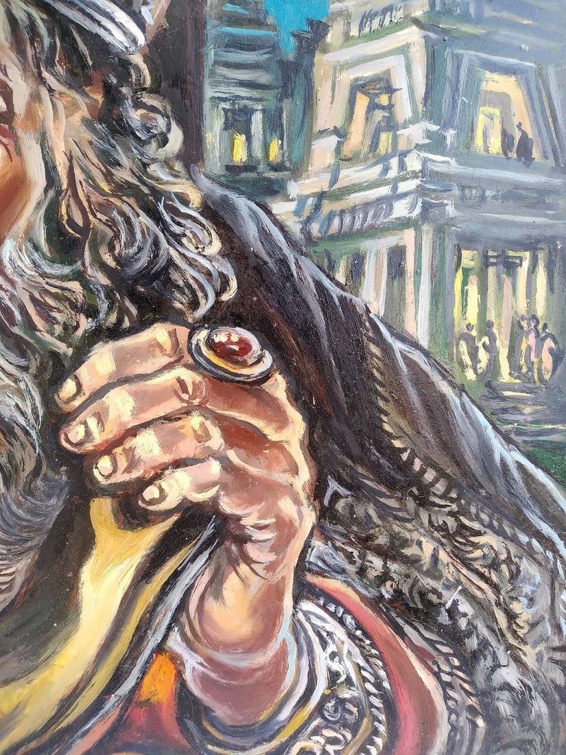 Oil painting Sage behind a book Alexander Arkadievich Litvinov - 5