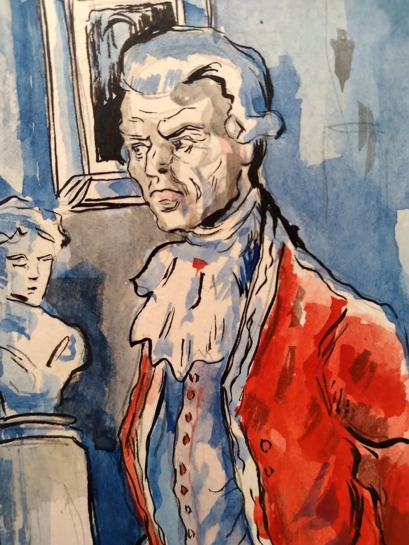 Watercolor painting Portrait of a noble man Litvinov Oleg Arkad'yevich - 4