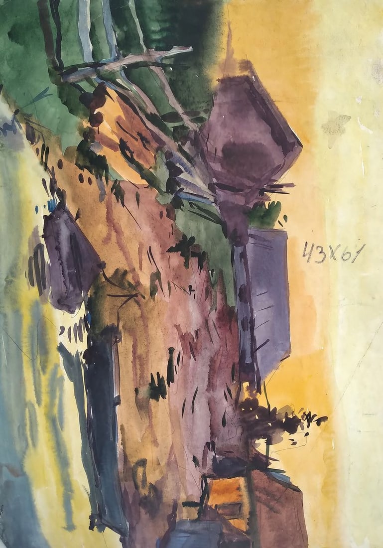 Watercolor painting Portrait of a girl Litvinov Oleg Arkad'yevich - 6