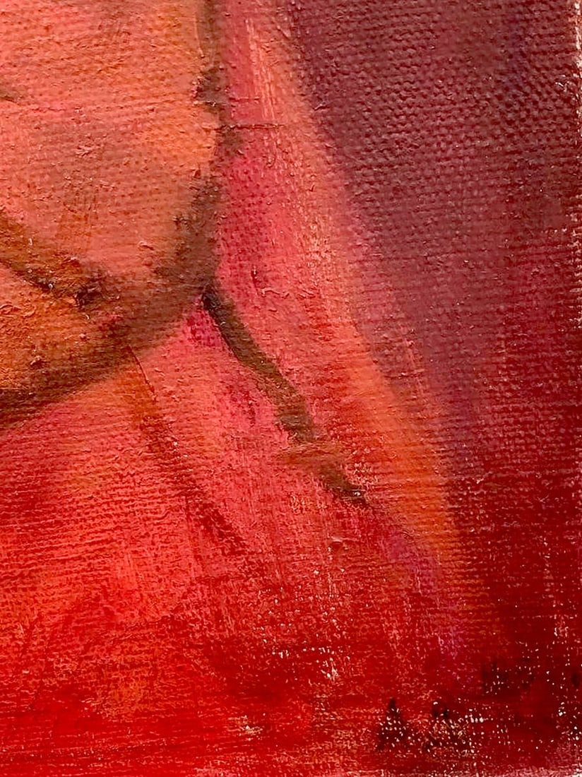 Oil painting Lady in Red Samokhvalov Yu. - 6