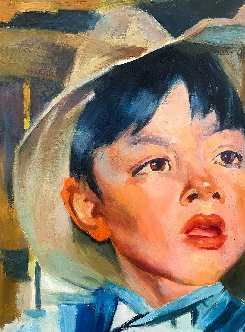 Oil painting Portrait of a boy Feshin Nikolay Ivanovich - 7