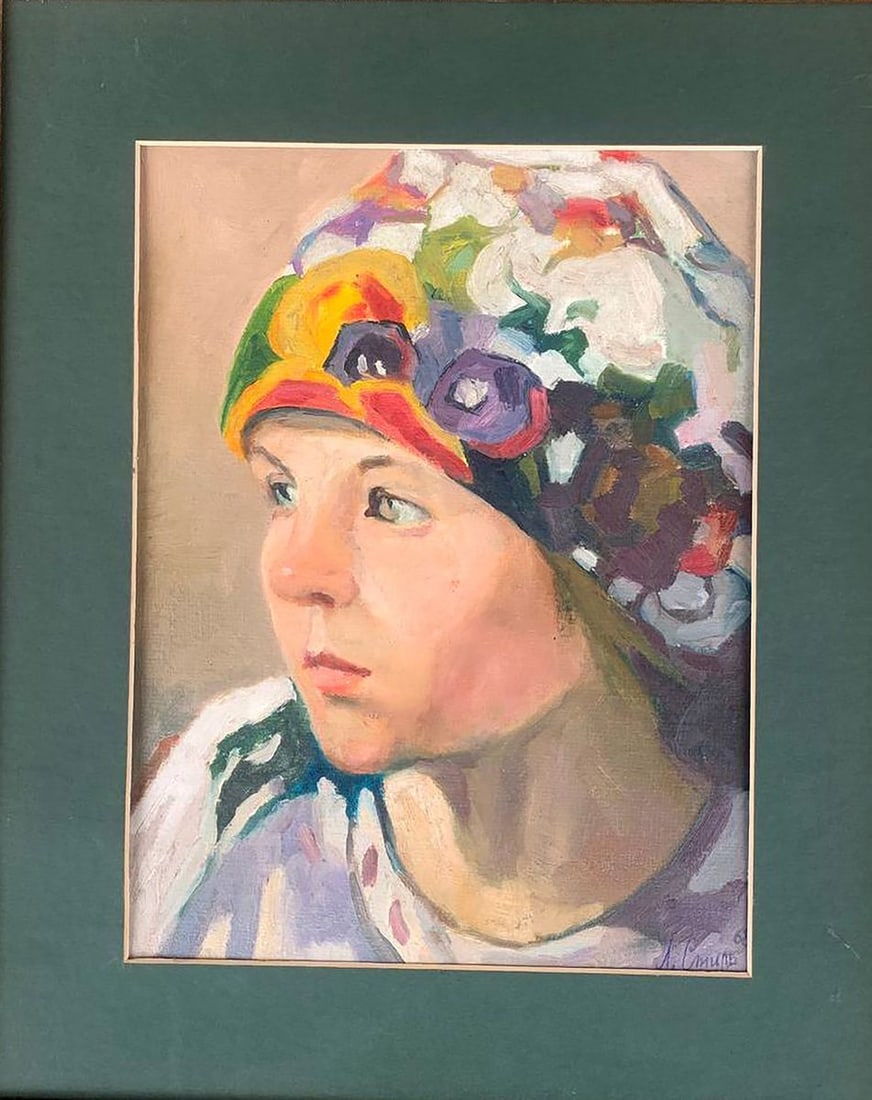 Oil painting Portrait of a country girl Stil' Leonid Mikhaylovich - 2