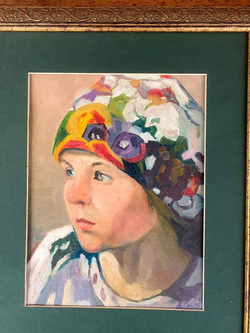 Oil painting Portrait of a country girl Stil' Leonid Mikhaylovich - 3