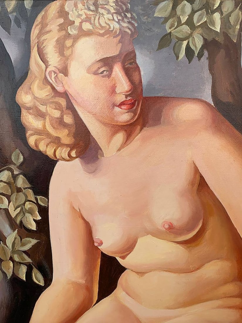 Oil painting Suzanne (based on T. Lempicka) V. Konotopsky - 2