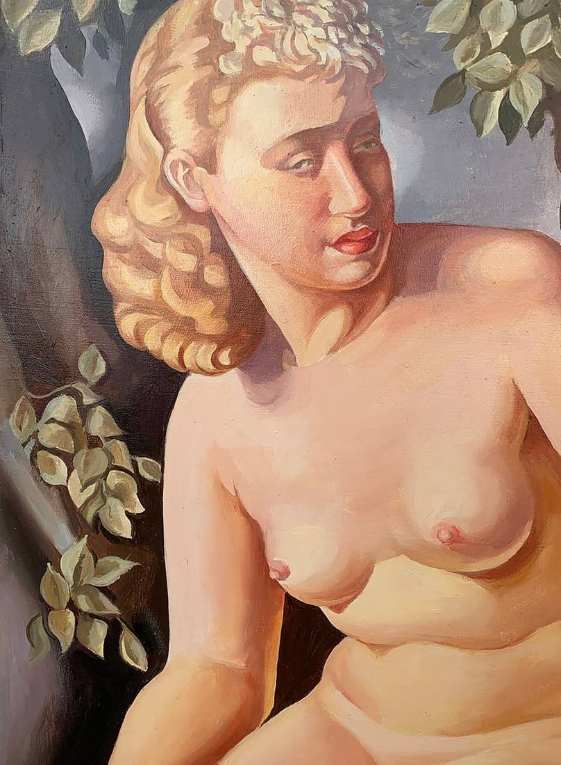Oil painting Suzanne (based on T. Lempicka) V. Konotopsky - 3