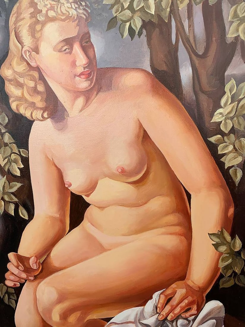 Oil painting Suzanne (based on T. Lempicka) V. Konotopsky - 4