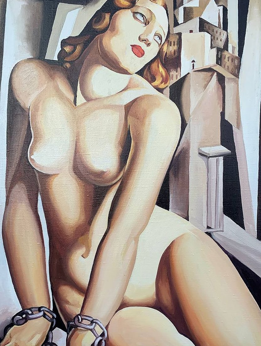 Oil painting Andromeda (based on T. Lempicka) V. Konotopsky - 2
