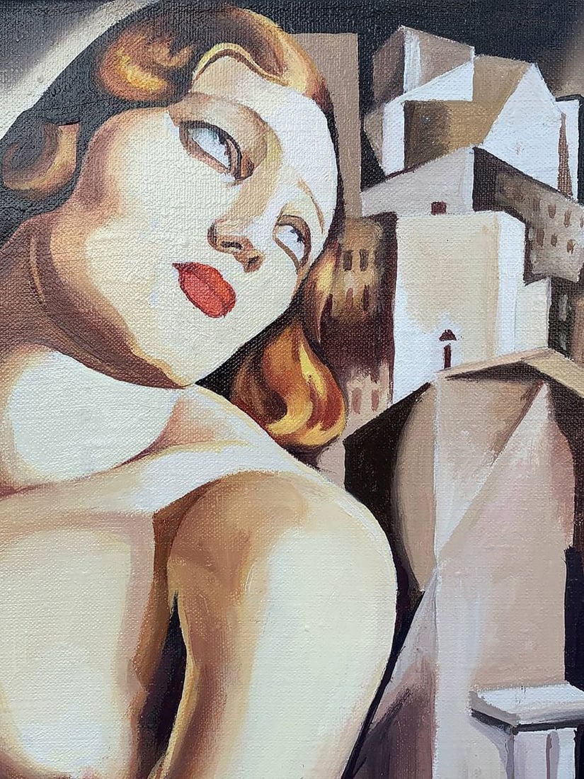 Oil painting Andromeda (based on T. Lempicka) V. Konotopsky - 5