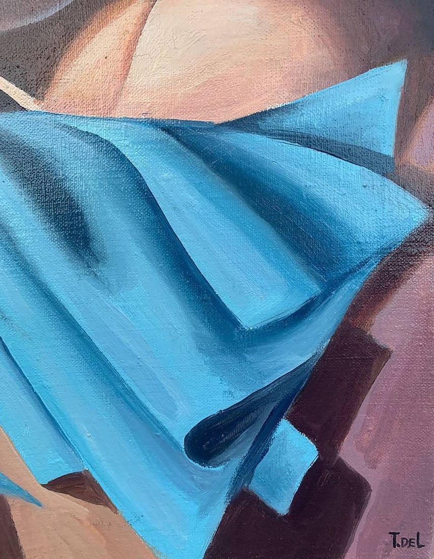 Oil painting Two girls (based on T. Lempicka) V. Konotopsky - 3