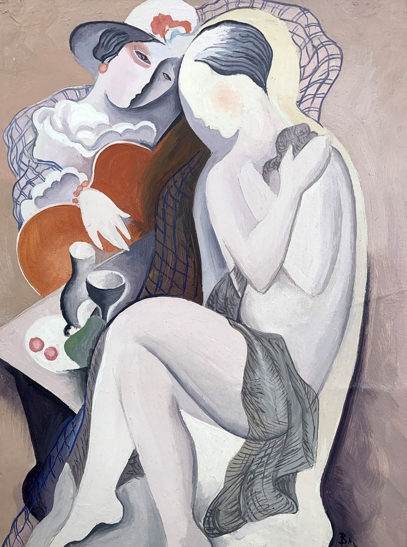 Abstract oil painting Beautiful evening (based on the artist Bella Kadar) Victor Konotopsky - 2