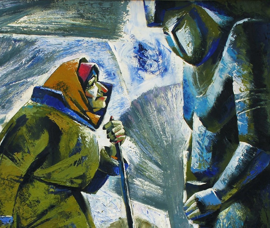 Abstract Oil painting White Day Egor Ktpatunov - 3