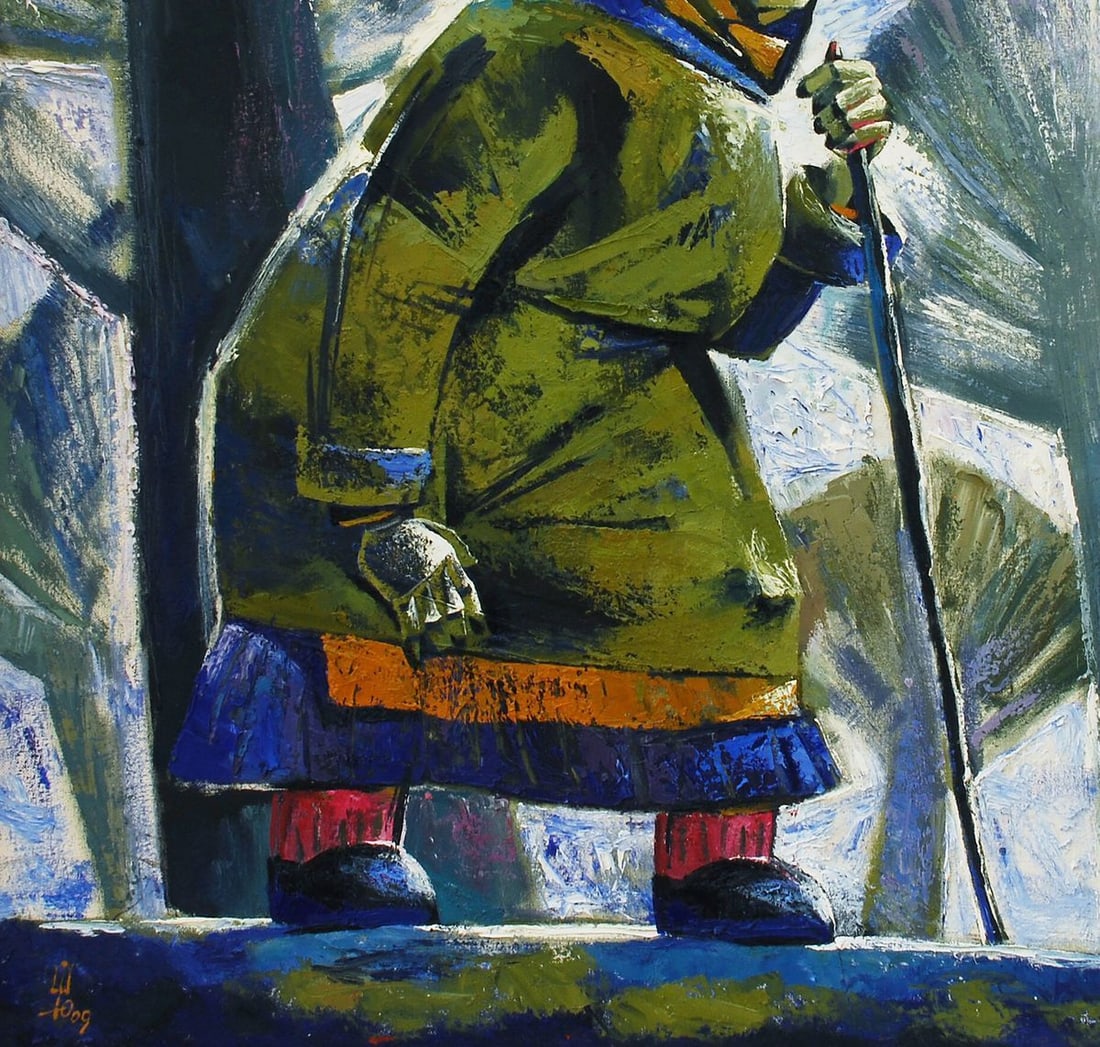 Abstract Oil painting White Day Egor Ktpatunov - 4