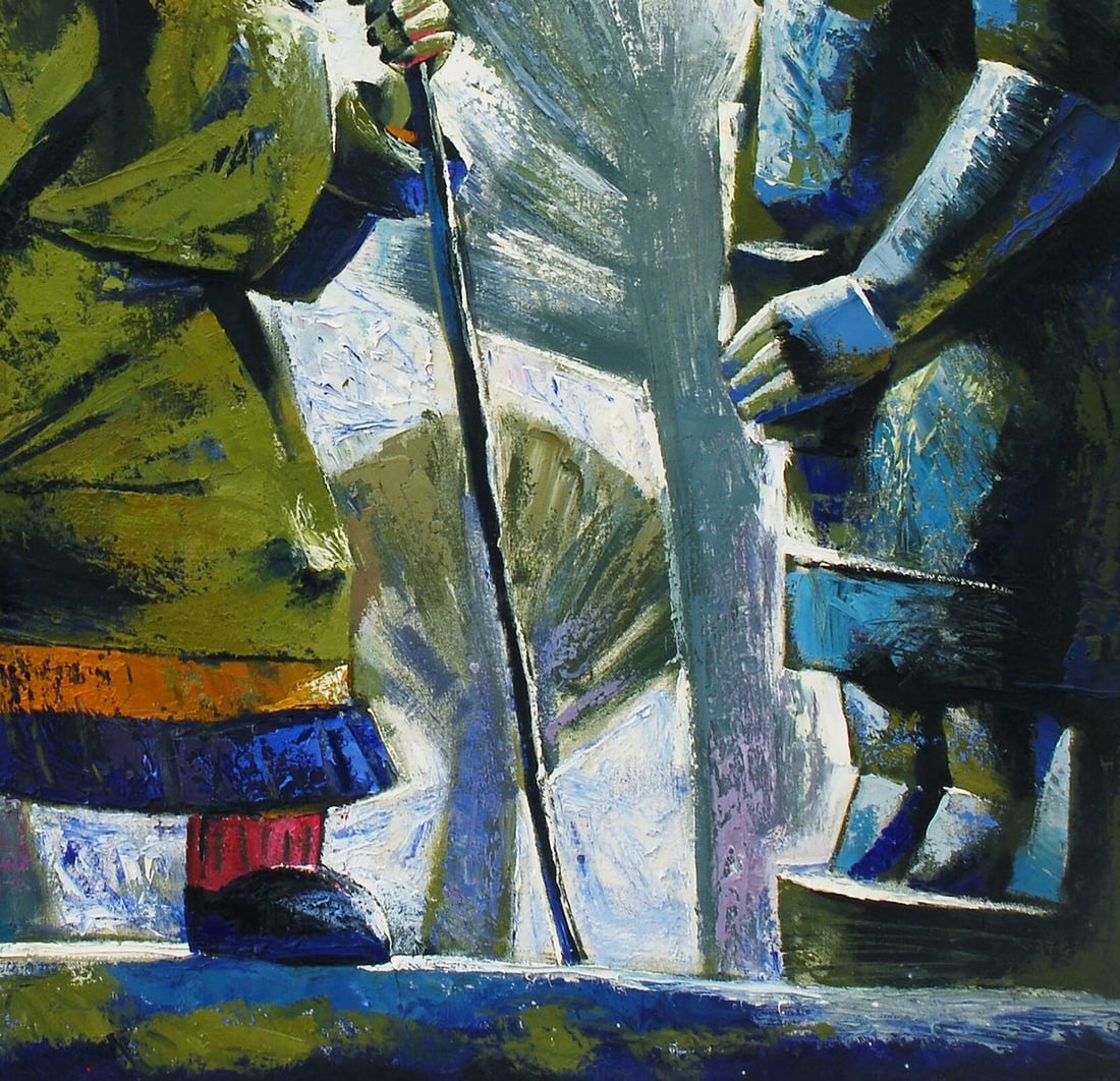 Abstract Oil painting White Day Egor Ktpatunov - 5