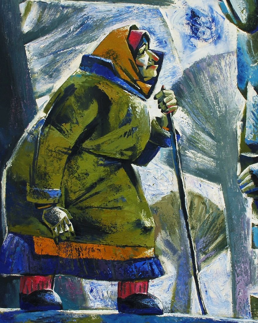 Abstract Oil painting White Day Egor Ktpatunov - 6