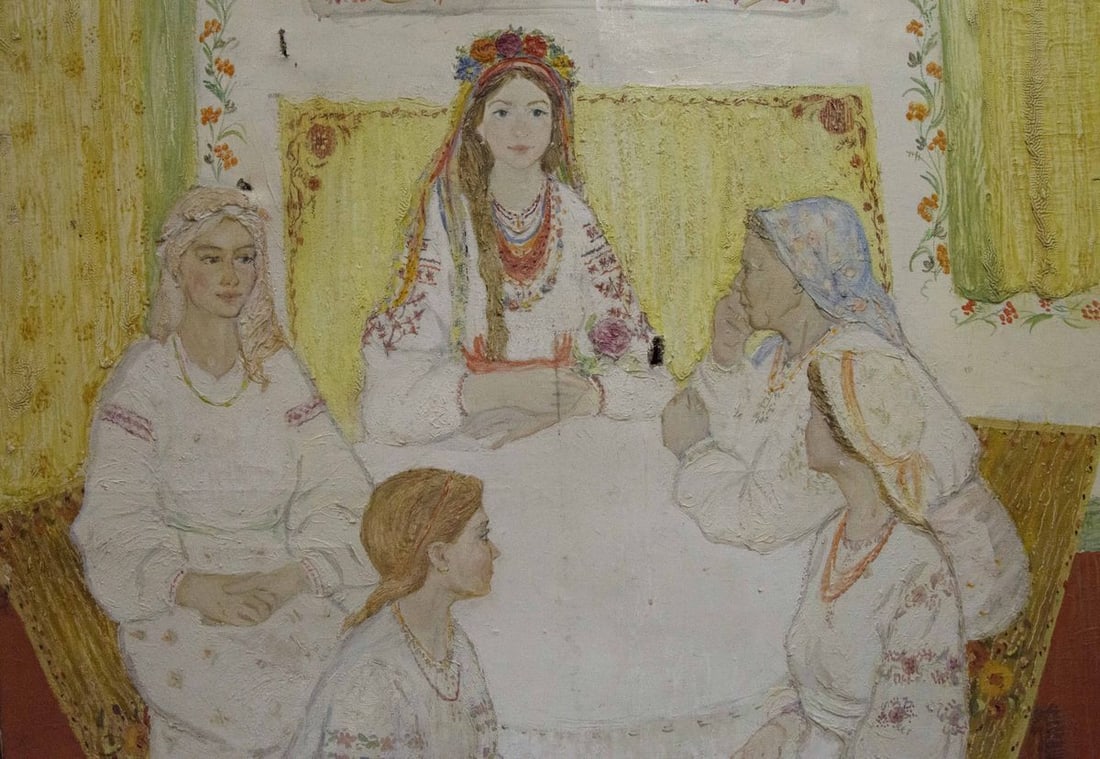 Oil painting Mistresses at the table Golembievskaya Tatiana Nikolaevna - 2