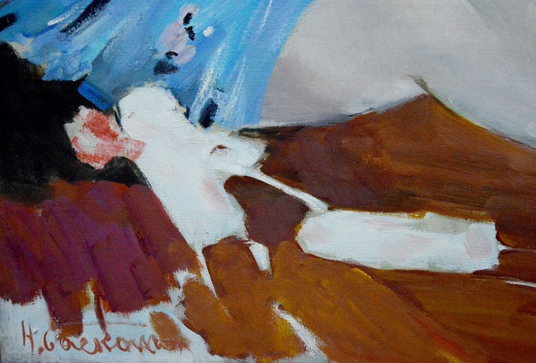 Oil painting Ballerina portrait Baskakov N. N. - 2