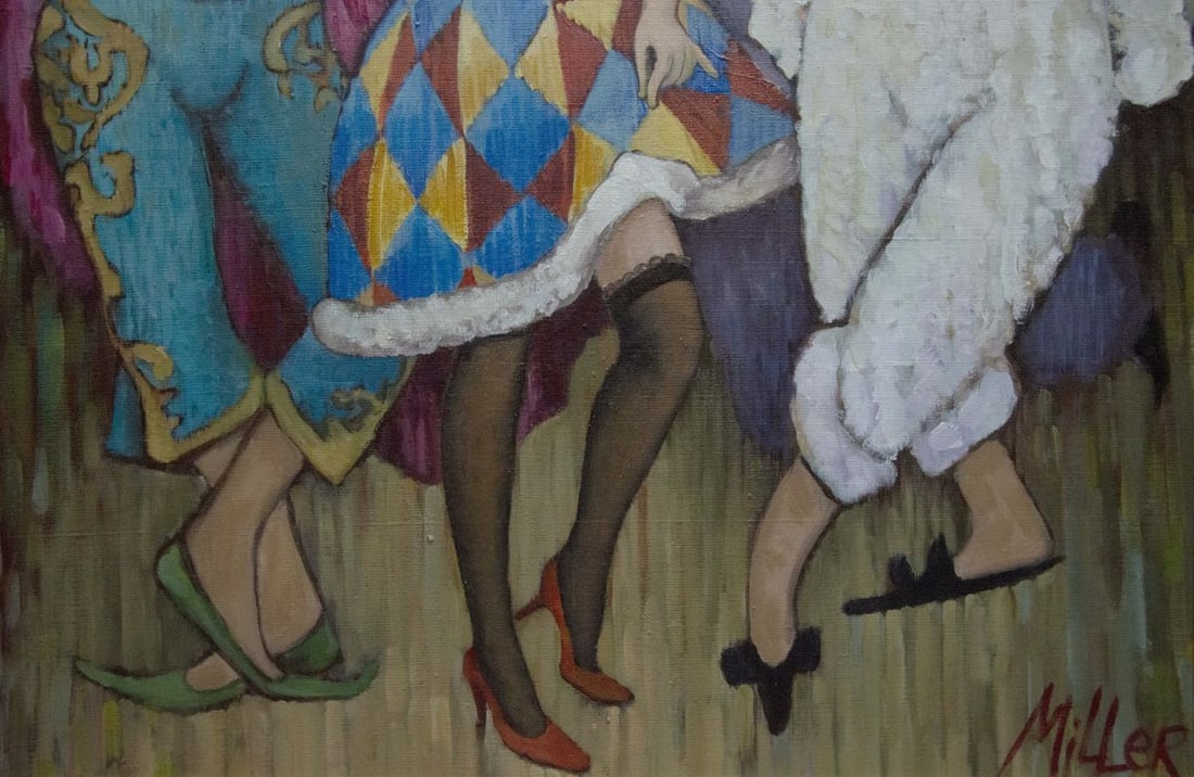 Oil painting Portrait of clowns Melnikov Vladimir Nikolaevich - 3
