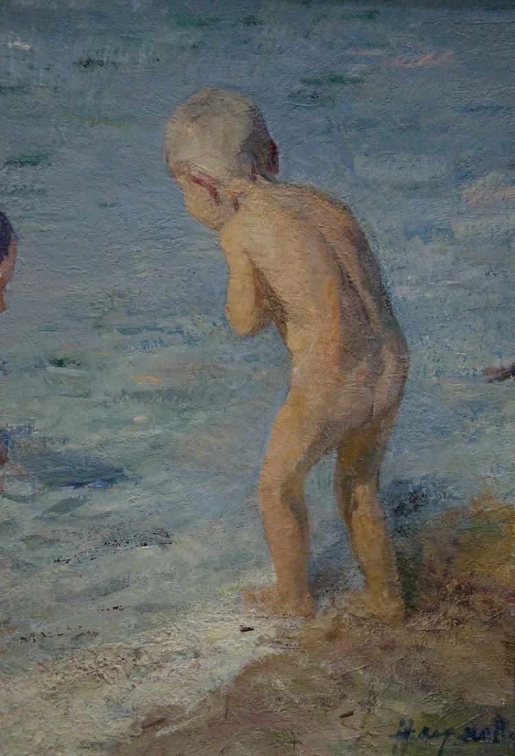 Oil painting Children by the sea Naumova Tamara Sergeevna - 7