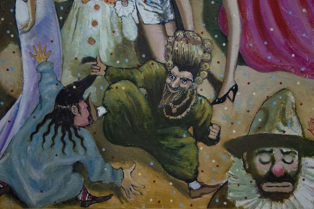 Oil painting Carnival Vladimir Nikolaevich Miller - 4