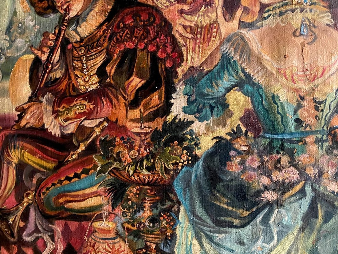 Oil painting Carnival Alexander Arkadievich Litvinov - 2