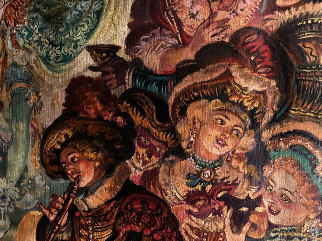 Oil painting Carnival Alexander Arkadievich Litvinov - 3