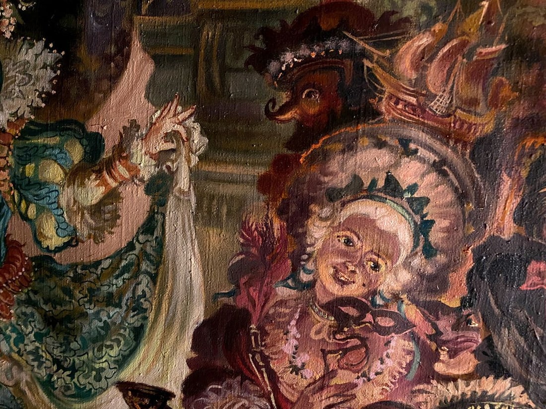 Oil painting Carnival Alexander Arkadievich Litvinov - 4