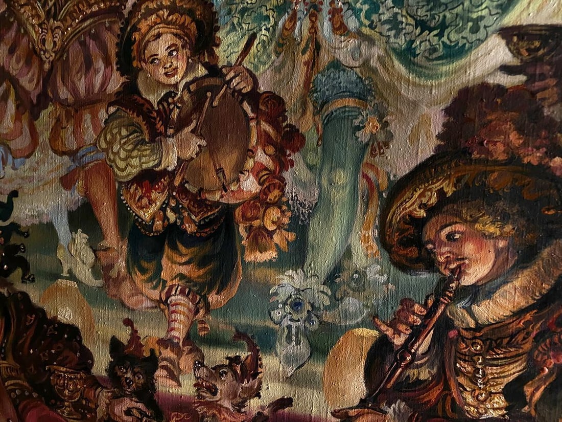 Oil painting Carnival Alexander Arkadievich Litvinov - 6