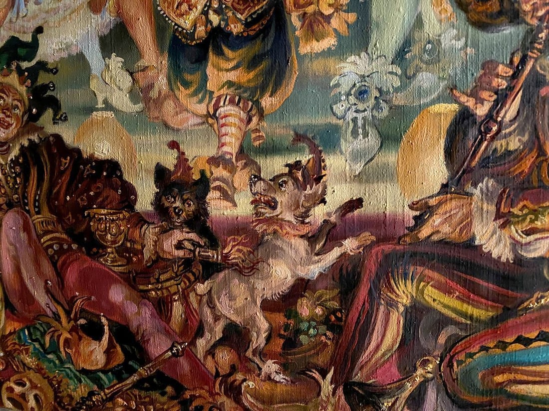 Oil painting Carnival Alexander Arkadievich Litvinov - 7